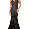 Rachel Allan - 70181 Beaded Ladder Strap Gown 1 Rachel Allan - 70181 Beaded Ladder Strap Gown