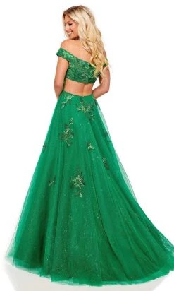 Rachel Allan - 70187 Bead Embellished Off Shoulder Ballgown