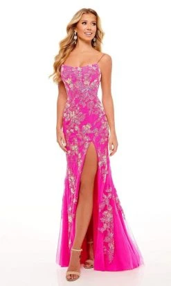 Rachel Allan - 70270 Floral Ornate Mermaid Gown