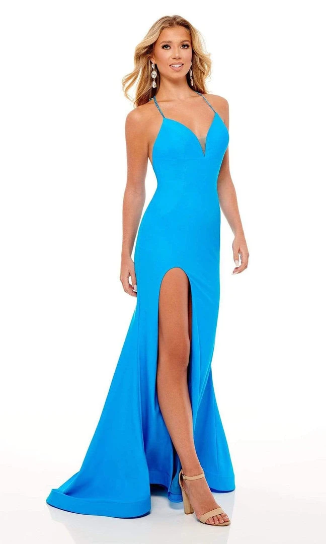 Rachel Allan - 70271 Bead Fringed Back Gown 9 Rachel Allan - 70271 Bead Fringed Back Gown