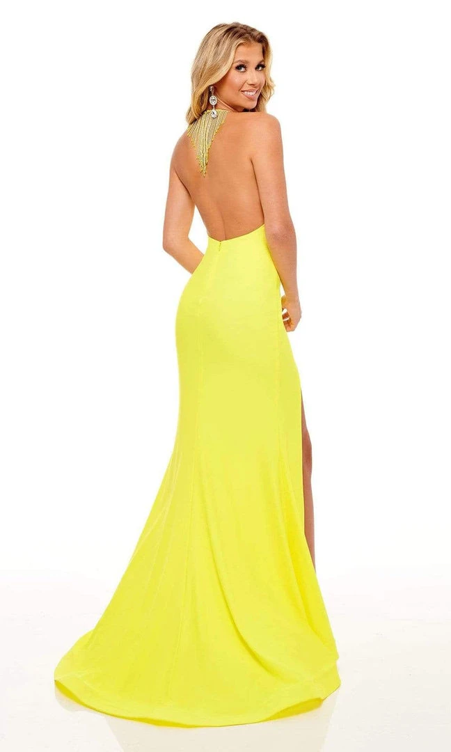 Rachel Allan - 70271 Bead Fringed Back Gown 8 Rachel Allan - 70271 Bead Fringed Back Gown