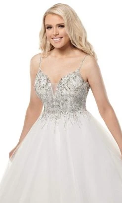 Rachel Allan - M780 Fully Beaded Bodice Tulle Ballgown Wedding Dress 10 Rachel Allan - M780 Fully Beaded Bodice Tulle Ballgown Wedding Dress