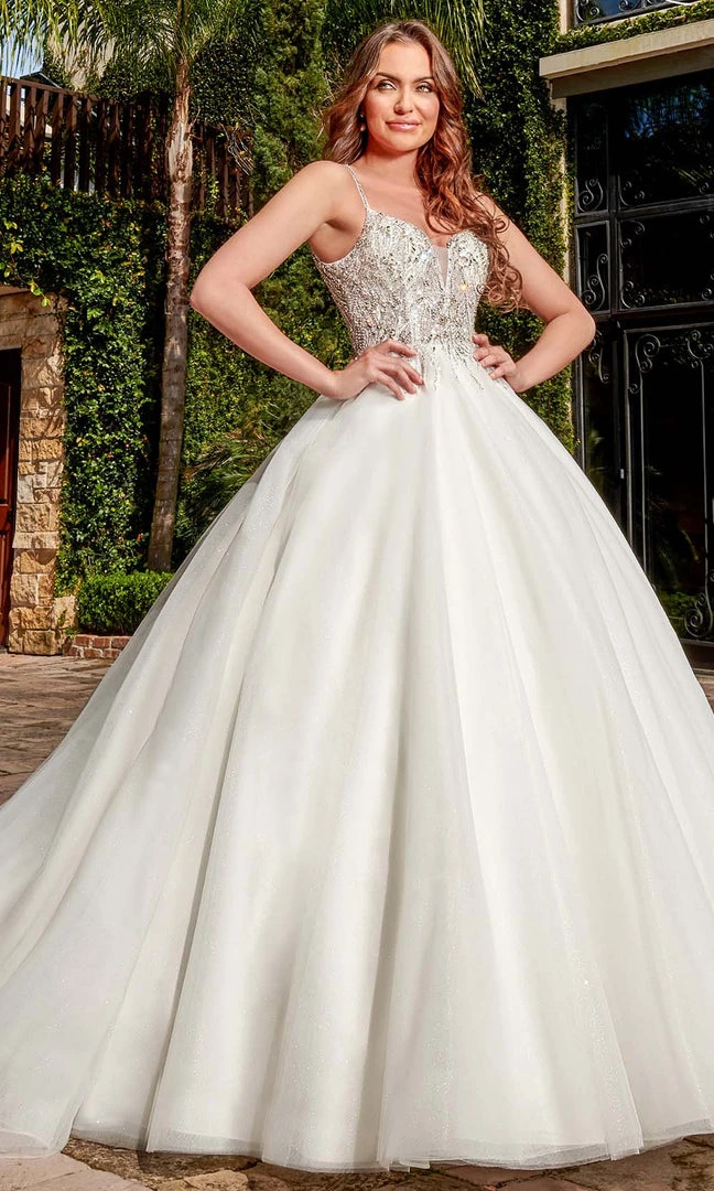 Rachel Allan - M780 Fully Beaded Bodice Tulle Ballgown Wedding Dress 5 Rachel Allan - M780 Fully Beaded Bodice Tulle Ballgown Wedding Dress