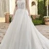 Rachel Allan - M794 Glittered Tulle A Line Wedding Gown