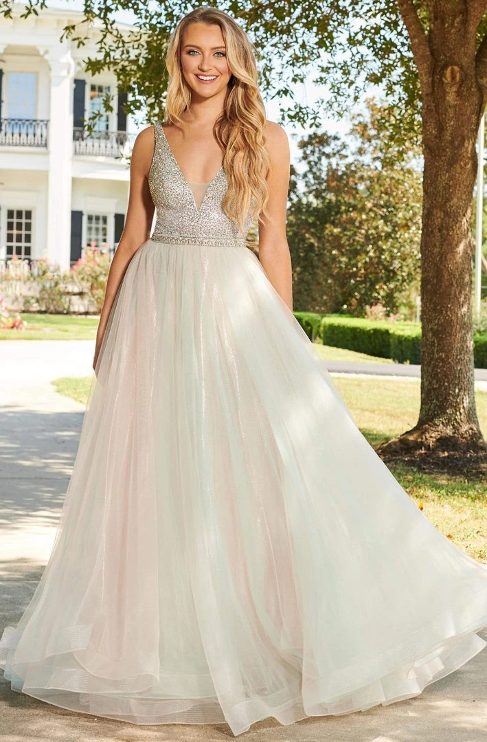 Rachel Allan Prom - 7015 Bead Embellished A-Line Evening Dress 5 Rachel Allan Prom - 7015 Bead Embellished A-Line Evening Dress