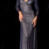 Scala - 48312 Dress In Navy Nude 2 Scala - 48312 Dress In Navy Nude