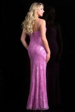 Scala - 48797 Embellished Strapless Sheath Gown