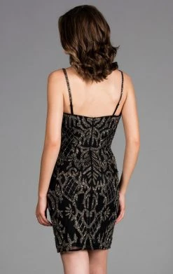 Scala - 48902 Fitted Sequined Sweetheart Cocktail Dress