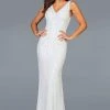 Scala - 48937 Sequined V-neck Trumpet Dress 1 Scala - 48937 Sequined V-neck Trumpet Dress