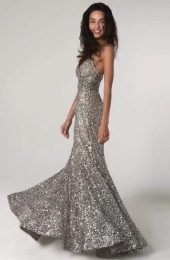 SCALA - 60080 Sequined Fit Trumpet Dress