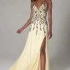 SCALA - 60086 Beads And Sequins Column Dress