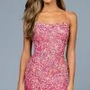 SCALA - 60201 Sequined Scoop Neck Fitted Dress 2 SCALA - 60201 Sequined Scoop Neck Fitted Dress