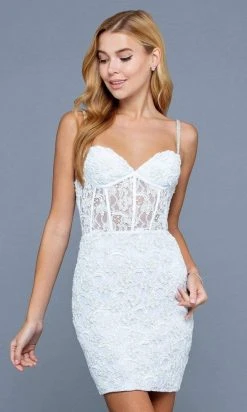 SCALA - 60232 Sweetheart Sequined Corset Dress