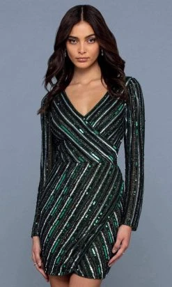 SCALA - 60235 Sequin Showered Cocktail Dress