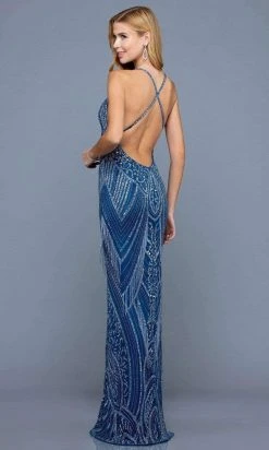 SCALA - 60242 Bead Appliqued Elegant Evening Dress