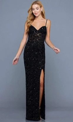 SCALA - 60256 Lace Embellished Evening Dress