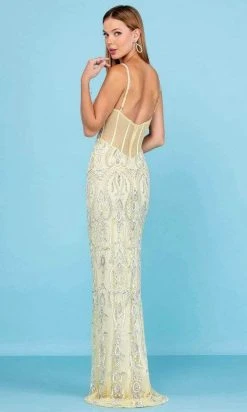 SCALA - 60266 Sweetheart Appliqued Sheath Gown 10 SCALA - 60266 Sweetheart Appliqued Sheath Gown