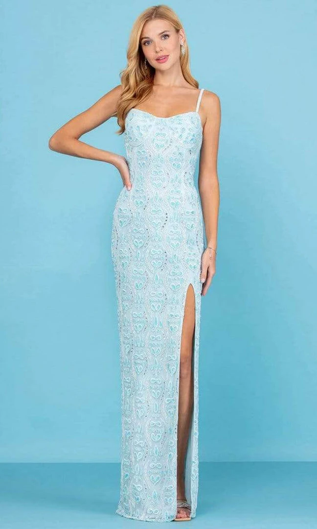 SCALA - 60286 Scoop Beaded Sheath Gown 3 SCALA - 60286 Scoop Beaded Sheath Gown