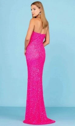 SCALA - 60291 Sequin Strapless Long Gown