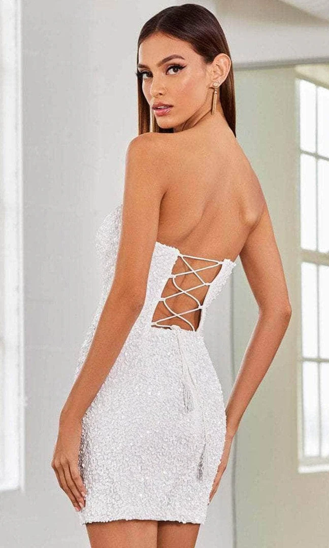 SCALA 60312 - Strapless Cocktail Dress 5 SCALA 60312 - Strapless Cocktail Dress