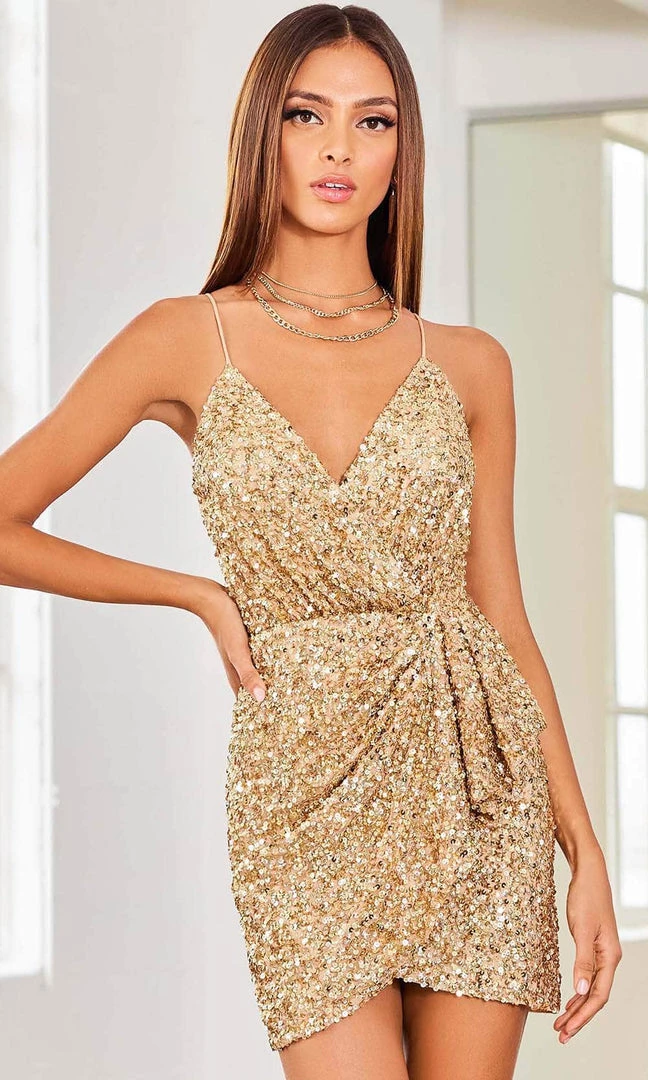 SCALA 60330 - Faux Wrap Cocktail Dress 5 SCALA 60330 - Faux Wrap Cocktail Dress