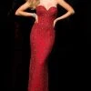 SCALA - Beaded Strapless Sweetheart Prom Dress 48707