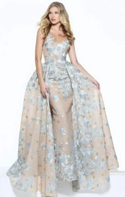 Sherri Hill - 50837 Floral Applique Pageant A Line Dress