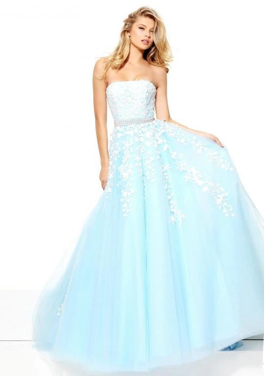 Sherri Hill - 50864 Strapless Trailing Foliage Ballgown 3 Sherri Hill - 50864 Strapless Trailing Foliage Ballgown