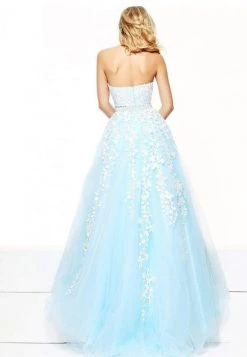 Sherri Hill - 50864 Strapless Trailing Foliage Ballgown 12 Sherri Hill - 50864 Strapless Trailing Foliage Ballgown