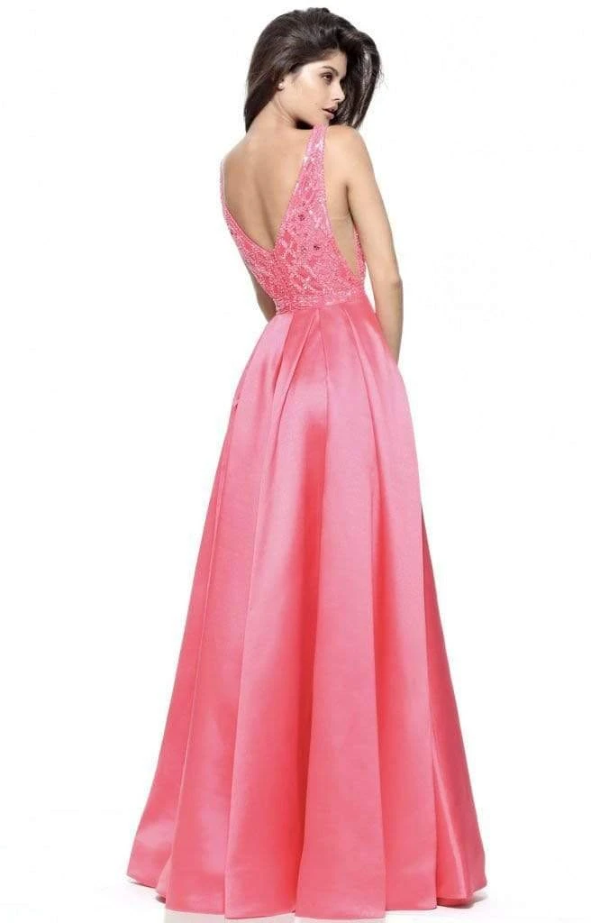 Sherri Hill - 50964 Embellished Deep V-Neck A-Line Gown 4 Sherri Hill - 50964 Embellished Deep V-Neck A-Line Gown