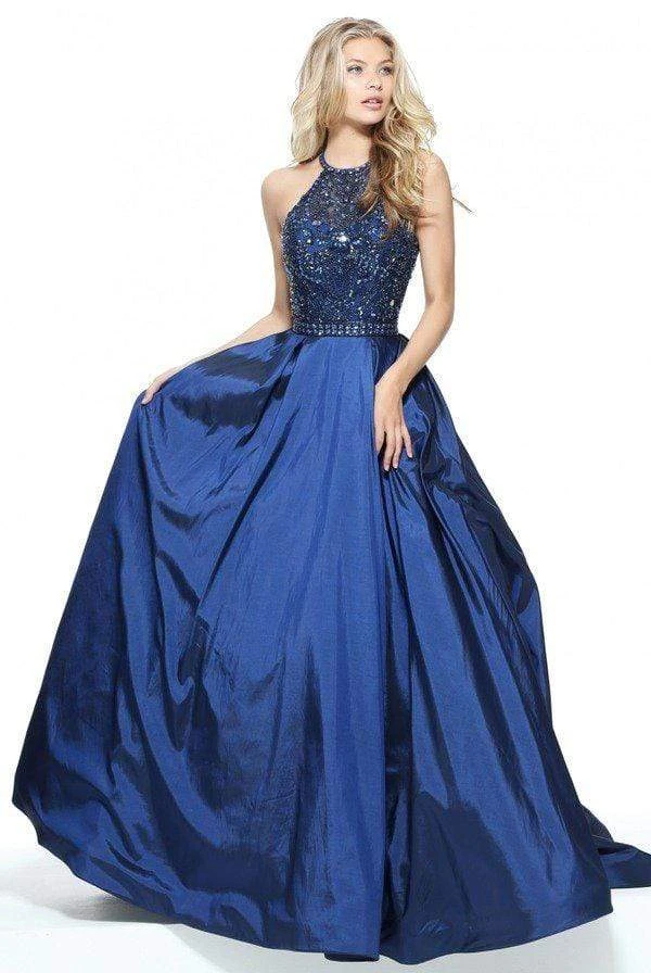 Sherri Hill - 51242 Beaded Halter Bodice Taffeta Ballgown 3 Sherri Hill - 51242 Beaded Halter Bodice Taffeta Ballgown