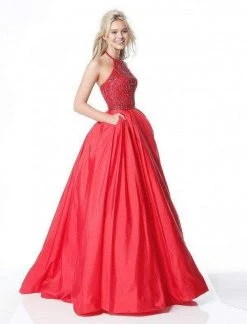 Sherri Hill - 51242 Beaded Halter Bodice Taffeta Ballgown 15 Sherri Hill - 51242 Beaded Halter Bodice Taffeta Ballgown