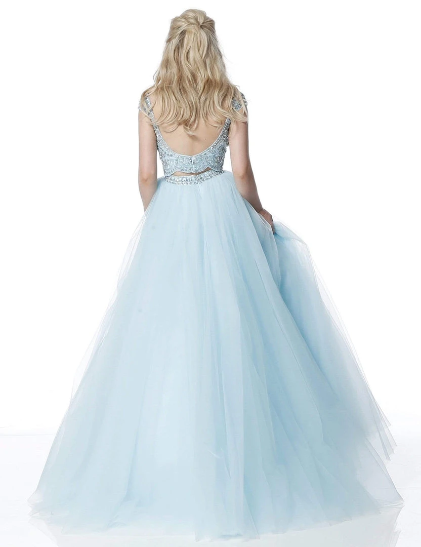 Sherri Hill - 51449 Scallop-Motif Beaded Two-Piece Ballgown 7 Sherri Hill - 51449 Scallop-Motif Beaded Two-Piece Ballgown