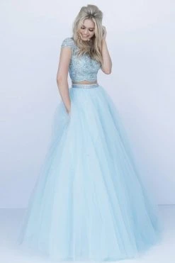 Sherri Hill - 51449 Scallop-Motif Beaded Two-Piece Ballgown 13 Sherri Hill - 51449 Scallop-Motif Beaded Two-Piece Ballgown