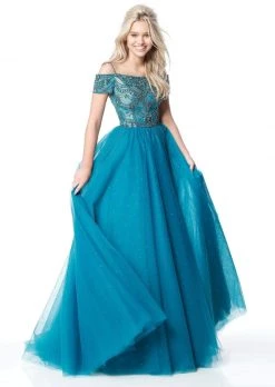 Sherri Hill - 51450 Embellished Off-Shoulder Ballgown
