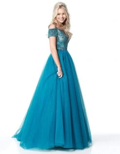 Sherri Hill - 51450 Embellished Off-Shoulder Ballgown