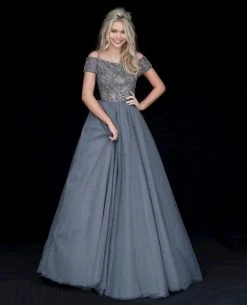 Sherri Hill - 51450 Embellished Off-Shoulder Ballgown