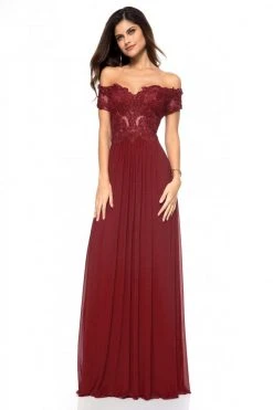 Sherri Hill - 51556 Beaded Lace Off-Shoulder A-Line Dress 12 Sherri Hill - 51556 Beaded Lace Off-Shoulder A-Line Dress