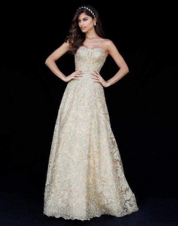 Sherri Hill - 51572 Strapless Sweetheart Lace Evening Dress 4 Sherri Hill - 51572 Strapless Sweetheart Lace Evening Dress