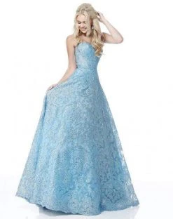 Sherri Hill - 51572 Strapless Sweetheart Lace Evening Dress 16 Sherri Hill - 51572 Strapless Sweetheart Lace Evening Dress