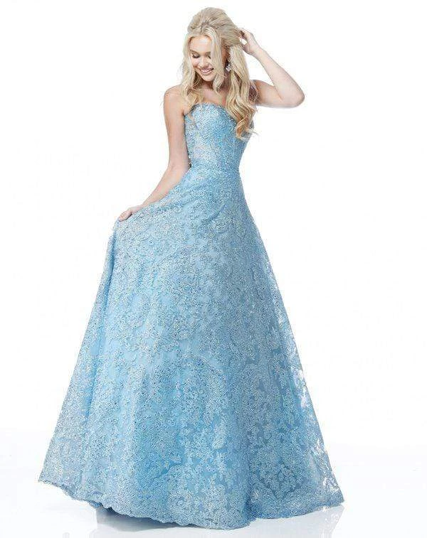 Sherri Hill - 51572 Strapless Sweetheart Lace Evening Dress 8 Sherri Hill - 51572 Strapless Sweetheart Lace Evening Dress