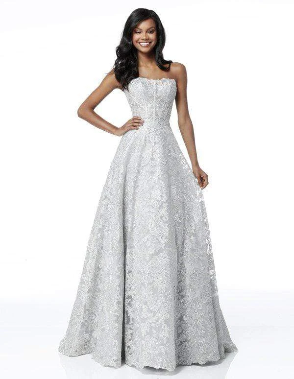 Sherri Hill - 51572 Strapless Sweetheart Lace Evening Dress 10 Sherri Hill - 51572 Strapless Sweetheart Lace Evening Dress