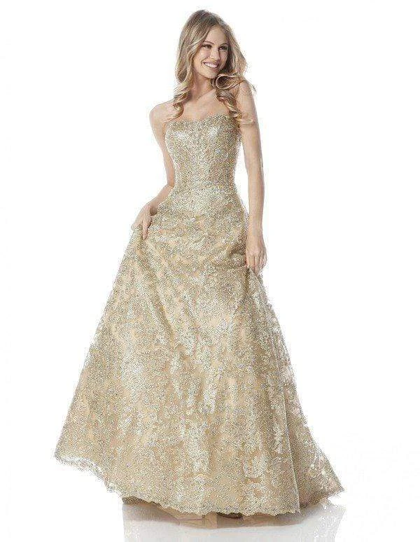 Sherri Hill - 51572 Strapless Sweetheart Lace Evening Dress 6 Sherri Hill - 51572 Strapless Sweetheart Lace Evening Dress