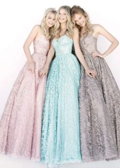 Sherri Hill - 51574 Bead Appliqued Strapless Lace Ballgown 17 Sherri Hill - 51574 Bead Appliqued Strapless Lace Ballgown