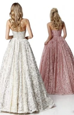 Sherri Hill - 51574 Bead Appliqued Strapless Lace Ballgown 13 Sherri Hill - 51574 Bead Appliqued Strapless Lace Ballgown