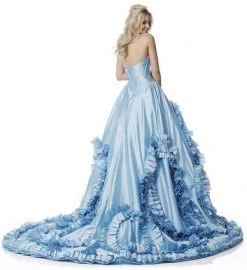 Sherri Hill - 51578 Long Plunging Sweetheart Ruffled Ballgown 13 Sherri Hill - 51578 Long Plunging Sweetheart Ruffled Ballgown