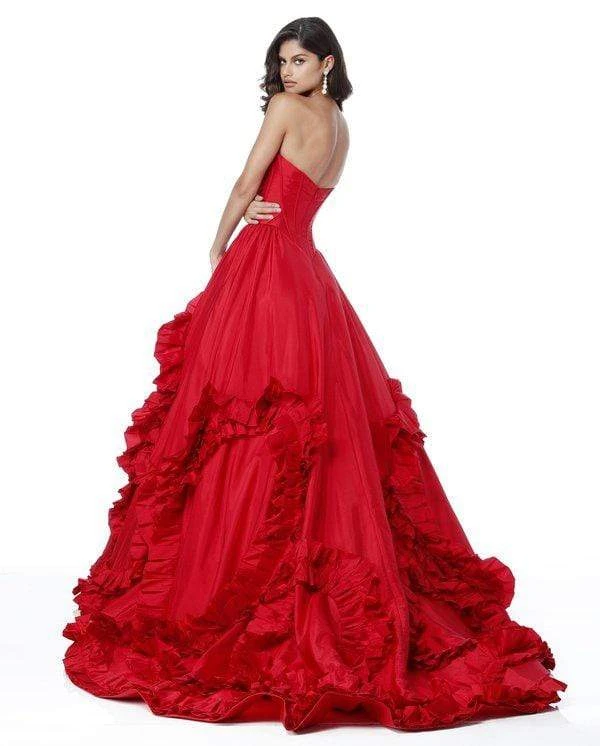 Sherri Hill - 51578 Long Plunging Sweetheart Ruffled Ballgown 10 Sherri Hill - 51578 Long Plunging Sweetheart Ruffled Ballgown