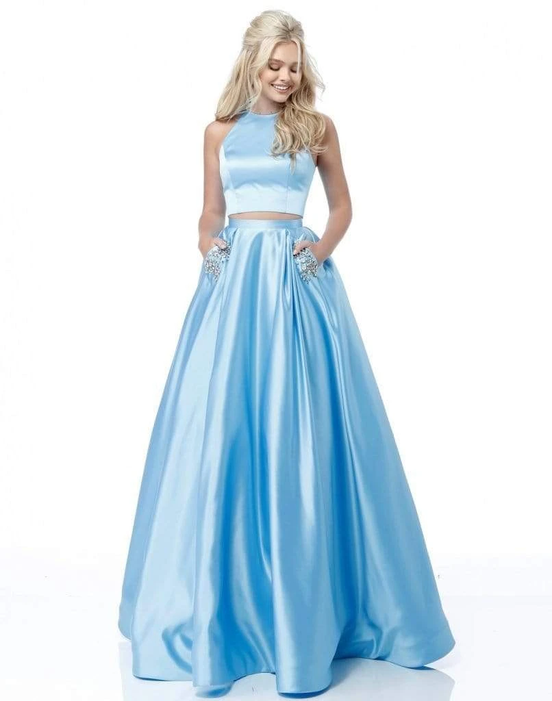 Sherri Hill - 51587 Two Piece A Line Dress With Beaded Pockets 3 Sherri Hill - 51587 Two Piece A Line Dress With Beaded Pockets