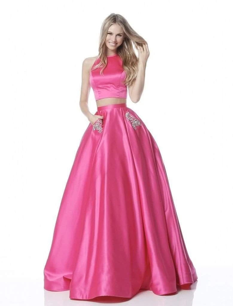 Sherri Hill - 51587 Two Piece A Line Dress With Beaded Pockets 5 Sherri Hill - 51587 Two Piece A Line Dress With Beaded Pockets