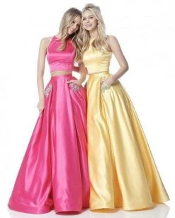 Sherri Hill - 51587 Two Piece A Line Dress With Beaded Pockets 15 Sherri Hill - 51587 Two Piece A Line Dress With Beaded Pockets